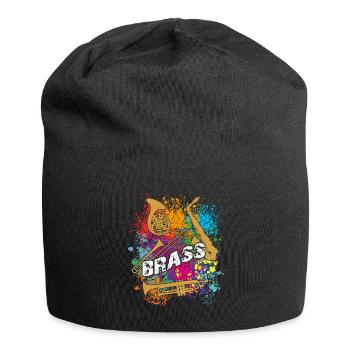 Trumpet, trombone, saxophone, horn - BRASS - Jersey Beanie - black - Front