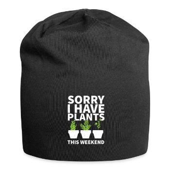Garden Gardener Flowers Plant Garden - Jersey Beanie - black - Front