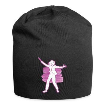 Cadeau d'orchestre de musique classique fille chef d'orchestre - Bonnet en jersey - noir - Devant