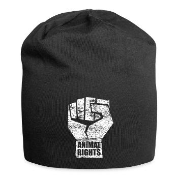 ANIMAL RIGHTS VEGAN - Jersey Beanie - black - Front