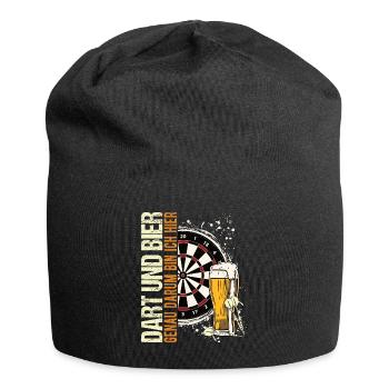 Dart 180 darten Darts Bier Kneipe Darter Dartsport - Jersey-Beanie - Schwarz - Vorne