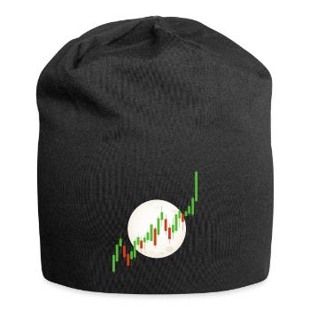 Blockchain Crypto Trading Échange de devises - Bonnet en jersey - noir - Devant