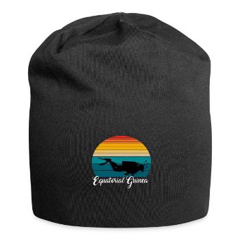 Equatorial Guinea Scuba Diving Poison - Jersey Beanie - black - Front