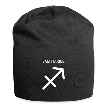 Signe du zodiaque Sagittaire Horoscope Sagittaire Zodiaque - Bonnet en jersey - noir - Devant