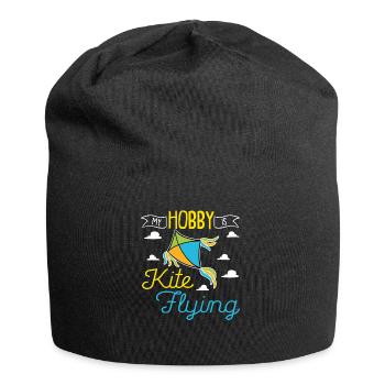 Flying kites Kite Flying in autumn - Jersey Beanie - black - Front