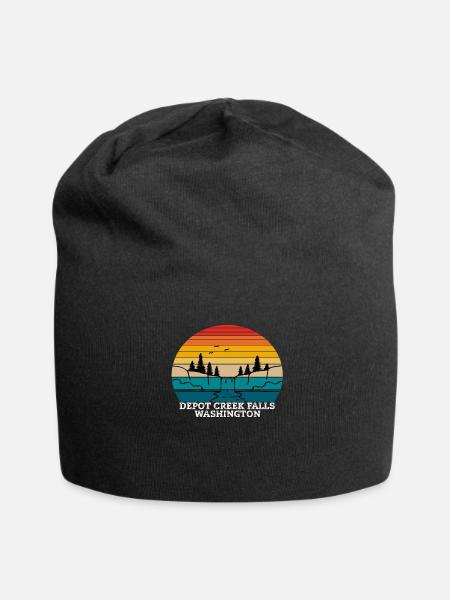 Depot Creek Falls Washington - Jersey-Beanie - Schwarz