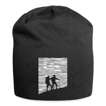 Randonnée pédestre - (6) - Bonnet en jersey - noir - Devant