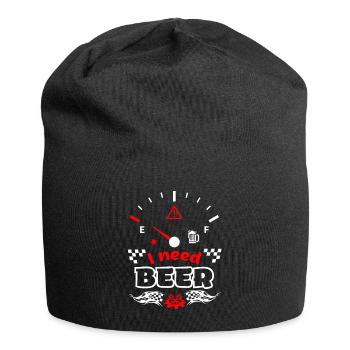 Jauge de carburant de bière disant: J’ai besoin de bière - Bonnet en jersey - noir - Devant