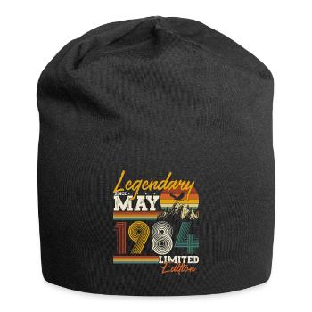 Mai 1984 né vintage anniversaire - Bonnet en jersey - noir - Devant