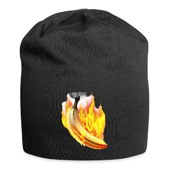 Burning banana - Jersey Beanie - black - Front