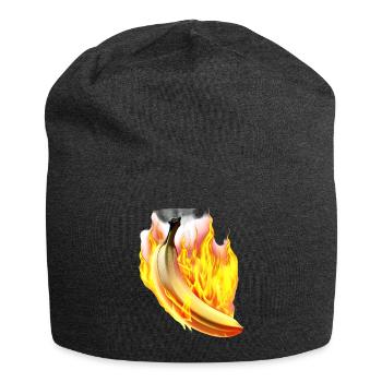 Burning banana - Jersey Beanie - charcoal grey - Front