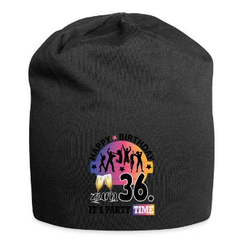 Geburtstag 36 Party People Fete Dancing Tanzen - Jersey-Beanie - Schwarz - Vorne