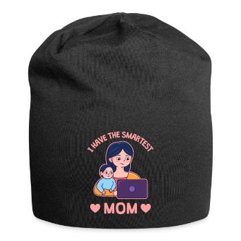 Muttertag Stolzes Design - Jersey-Beanie - Schwarz - Vorne
