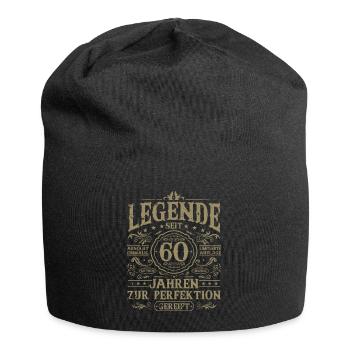 60 Geburtstag Geschenk - Legende seit 60 Jahren - Jersey-Beanie - Schwarz - Vorne