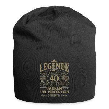 40 Geburtstag Geschenk - Legende seit 40 Jahren - Jersey-Beanie - Schwarz - Vorne