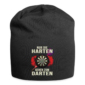 Dart Dartspieler Dartpfeil darten Dartscheibe - Jersey-Beanie - Schwarz - Vorne
