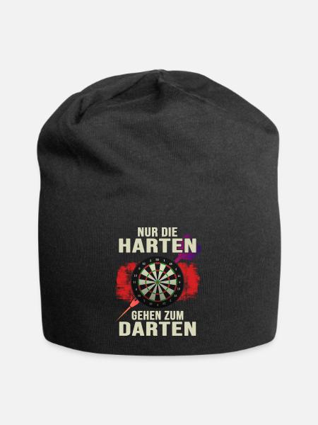 Dart Dartspieler Dartpfeil darten Dartscheibe - Jersey-Beanie - Schwarz