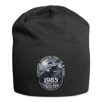Legendär seit 1985 - Jersey-Beanie - Schwarz - Vorne