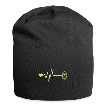 Tauchen Apnoe Herzschlag - Jersey-Beanie - Schwarz - Vorne