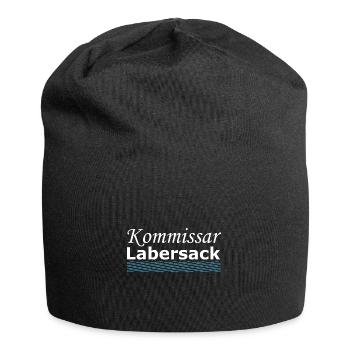 Polizei Spruch Kommissar - Jersey-Beanie - Schwarz - Vorne