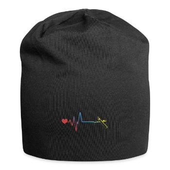 Cigar pulse heartbeat - Jersey Beanie - black - Front