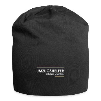 Umzugshelfer - Jersey-Beanie - Schwarz - Vorne