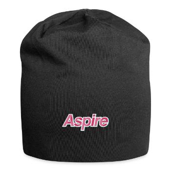 Design typographique Aspire - Bonnet en jersey - noir - Devant