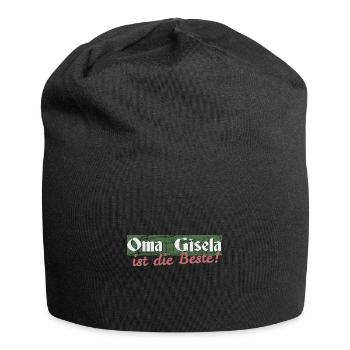 Oma Gisela - Jersey-Beanie - Schwarz - Vorne