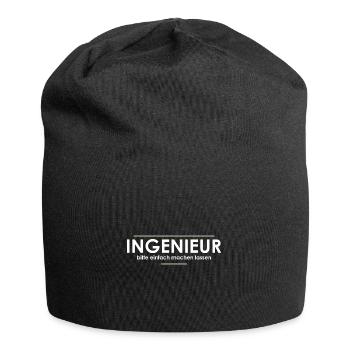 Ingenieur - Jersey-Beanie - Schwarz - Vorne