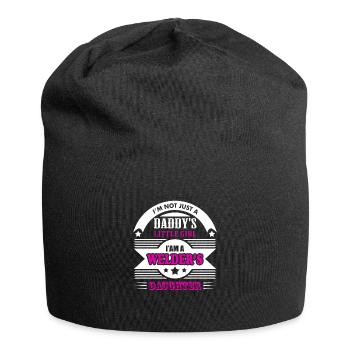Im not just daddy's little girl i on the welders - Jersey Beanie - black - Front