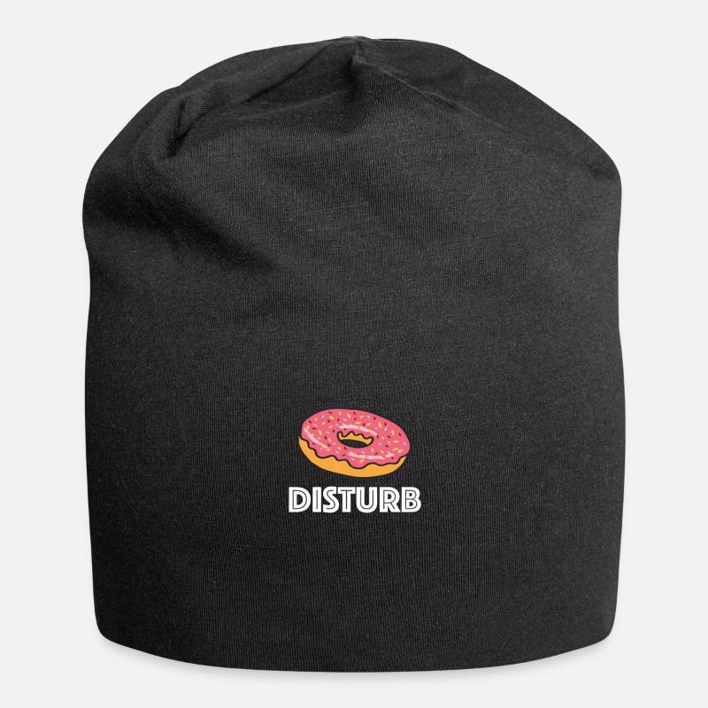 Donut Disturb - Jersey Beanie - black