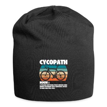 Cycliste cycliste Cycopath Nom - Bonnet en jersey - noir - Devant