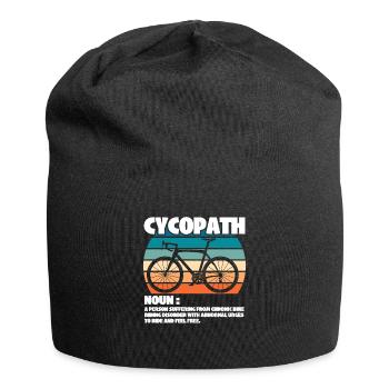 Cycliste cycliste Cycopath Nom - Bonnet en jersey - noir - Devant