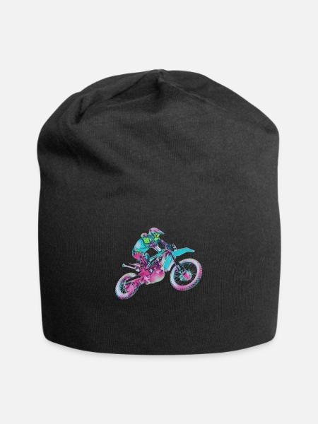 Motocross - Jersey-Beanie - Schwarz