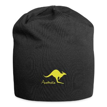 australia kangaroo - Australien kangaroo - Jersey-Beanie - Schwarz - Vorne