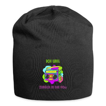 90er jahre - Jersey-Beanie - Schwarz - Vorne