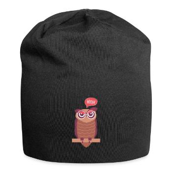Professeur d'anglais professeur d'anglais grammaire chouette - Bonnet en jersey - noir - Devant