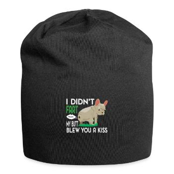 Französische Bulldogge Rassehunde Züchter - Jersey-Beanie - Schwarz - Vorne