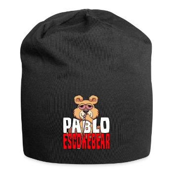 Cocaine Line Nose Bear Teddy Pablo Eskoksbär - Jersey Beanie - black - Front