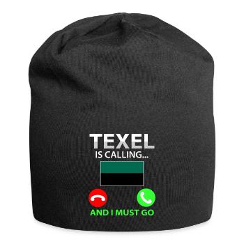 Texel calls Holland Island - Jersey Beanie - black - Front