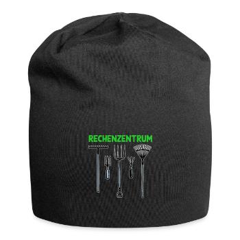 Rechenzentrum Garten Rechen Geschenk Für - Jersey-Beanie - Schwarz - Vorne