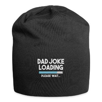 Dad Joke Loading Please Wait Funny Daddy Father - Jersey-Beanie - Schwarz - Vorne