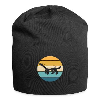 Retro Honigdachs Vintage Honigdachs - Jersey-Beanie - Schwarz - Vorne