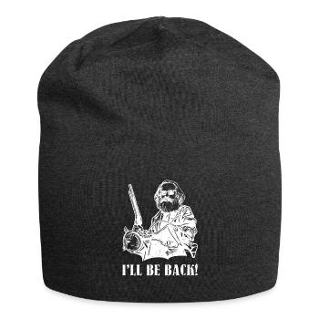 I'll be back gift Karl Marx Marxism Chemnitz - Jersey Beanie - charcoal grey - Front