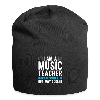 Music teacher Music teacher Music lessons - Jersey Beanie - black - Front