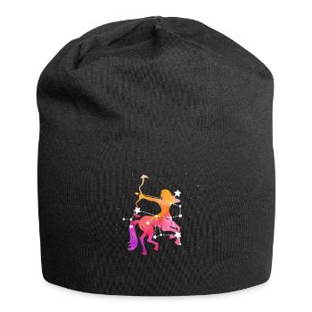 Sagittaire Signe astrologique Horoscope Astrologie - Bonnet en jersey - noir - Devant