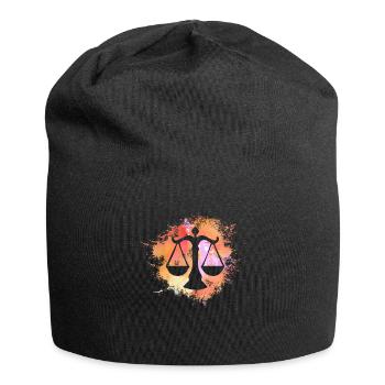Waage Signe astrologique Horoscope Astrologie - Bonnet en jersey - noir - Devant