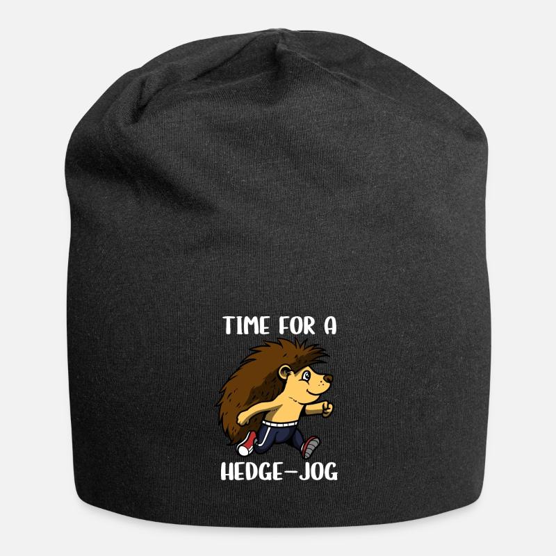 Igel - Jersey-Beanie - Schwarz