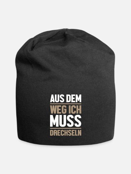 Drechseln Tischler Drechslerei Schreiner Drechsler - Jersey-Beanie - Schwarz