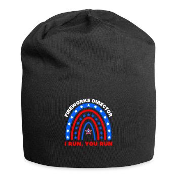 Feuerwerksdirektor lustig 4. Juli - Jersey-Beanie - Schwarz - Vorne